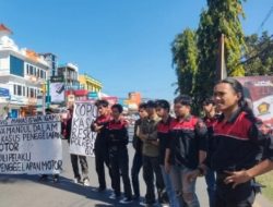 6 Mahasiswa Diamankan Pada Saat Aksi Unjukrasa di Polres Gowa