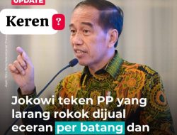 Jokowi Teken PP Kesehatan:Warga Dilarang Jual Rokok Eceran per Batang