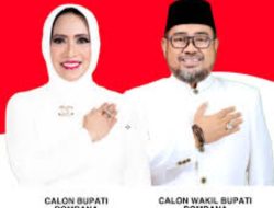 Pengawalan Pasangan Balon Bupati ANS-TO Siap Mendaftar di KPUD Kabupaten Bombana.