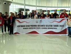 Kontingen Olimpiade Olahraga Siswa Nasional Sulsel berjaya di 02SN Tingkat Nasional