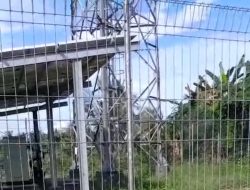 Warga Desa Poleondro Resah, Tower Telkomsel Terancam Longsor di Tepi Pemukiman, Mantan Kades Hasanuddin Serukan Tindakan Cepat