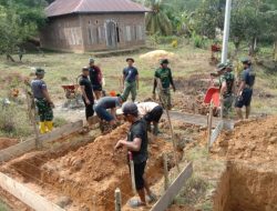 Peduli Kesehatan Masyarakat, Satgas TMMD 124 Kodim 1431/Bombana Bangun MCK
