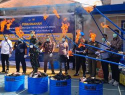Bea Cukai Musnahkan Barang Ilegal Rp. 12 Miliar lebih, Termasuk Batang Rokok Hingga 5,4 Juta Berbagai Merk