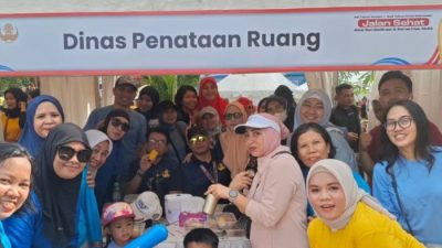 Distaru Makassar Ikuti Jalan Sehat HUT ke-418 Kota Makassar dan HUT KORPRI ke-54