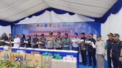 Bea Cukai Sulbagsel Musnahkan Barang Ilegal Senilai Puluhan Miliar Rupiah